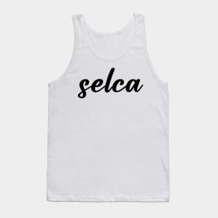 selca letter typography Tank Top